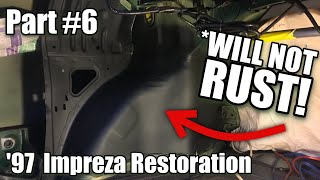 Subaru Impreza Rust Repair Part 6  Wheel Tubs Protected [upl. by Bastian]