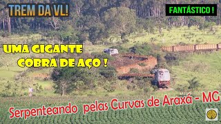 🇧🇷TREM SERPENTEANDO Pelas CURVAS de ARAXÁ MG [upl. by Ahseryt]