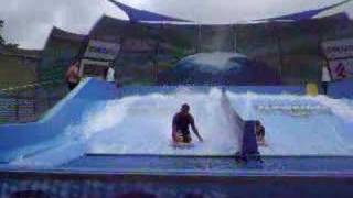 On the flowrider at Dreamworld Australia [upl. by Aaren]