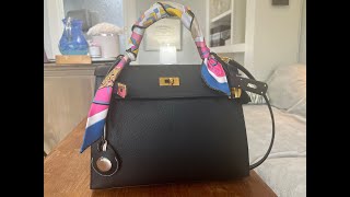 Epsom Kelly Sellier 28 Black Hermes Review and What is my Bag [upl. by Lipp354]