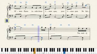 Ocean Eyes  Level 3  Piano amp Voice [upl. by Suivatnad261]