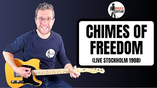 Bruce Springsteen  Chimes Of Freedom Live guitar lesson [upl. by Adnoma]