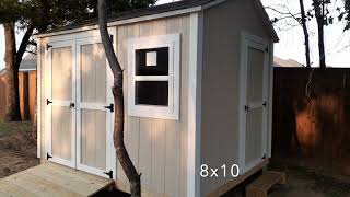 8x10 Storage shed built on site [upl. by Melitta196]