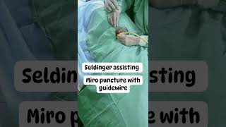 Assisting seldinger technique  ante grade approach [upl. by Nilsoj]