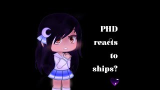 💜💙  PDH Reacts to ships   Aphmau  Gacha club  Misspelled Thumbnail💀  💙💜 [upl. by Anitneuq]