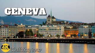 Geneva Suisse Walking tour Exploring Geneva s Charm 4K [upl. by Leola605]