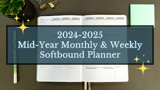 Overview of Defines 20242025 MidYear Monthly amp Weekly Softbound Planner [upl. by Tugman]