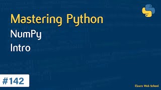 Learn Python in Arabic 142  Numpy  Intro [upl. by Sivatnod]