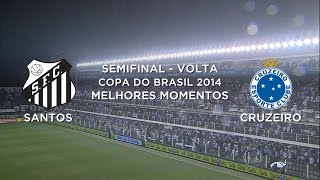 Melhores Momentos  Santos 3 x 3 Cruzeiro  Copa do Brasil  05112014 [upl. by Naleek896]