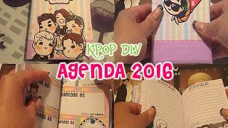 KPOP DIY Como hacer una agenda 2016 [upl. by Sotsirhc]