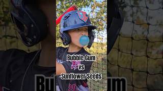 Bubble Gum Batter vs Sunflower Seed Batter baseball baseballlife 9u baseballlifestyle [upl. by Nela]