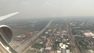 Aeroflot B777300ER Landing Bangkok [upl. by Onibla379]