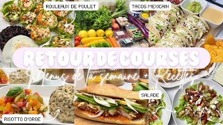 🛒 RETOUR DE COURSES • MENUS DE LA SEMAINE  RECETTES 🍴 [upl. by Eamon]