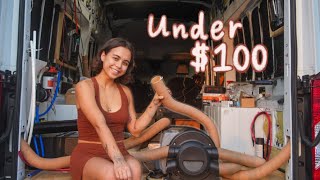 DIY heated floors on a budget  Aqua Hot Gen 1 Heater for Vanlife [upl. by Miehar]