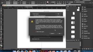 Renumbering Pages in InDesign [upl. by Wardlaw250]