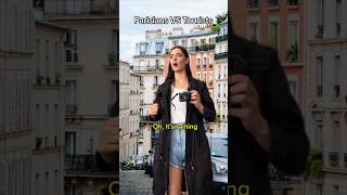 Tourists VS Parisians 🇫🇷☔️ paris france parisian parisienne french parisianlife parisians [upl. by Neibaf]