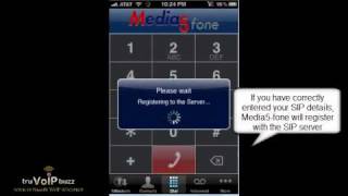 Media5fone iPhone SIP client configuration [upl. by Kathryn]