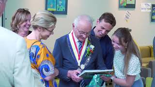 Afscheidsreceptie burgemeester J W Wiggers [upl. by Tesil]