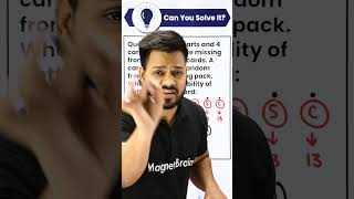 How to Solve Probability Questions Related to Cards in Seconds 😮  Mathematical Concept ytshorts [upl. by Herr]