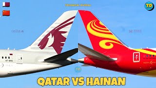 Qatar Airways Vs Hainan Airlines Comparison 2024 🇶🇦 Vs 🇨🇳 [upl. by Alyal658]