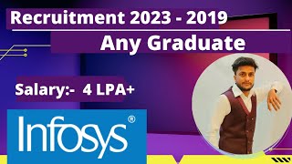 Infosys Mass Hiring For 2023 2022 2021 2020 2019 Batch  Infosys Recruitment 2023 [upl. by Deanne]