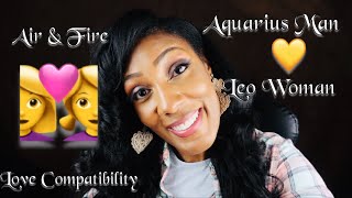 Aquarius Man amp Leo Woman Love♥️Compatibility [upl. by Oaks]