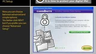 Carbonite Online Backup  Install Tutorial [upl. by Fanni96]