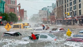 Canada now Toronto subway flooded historical flood destroyed roads and cars world is shocked [upl. by Imogene186]