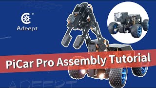 Adeept PiCar Pro Assembly Tutorials  Slow play [upl. by Htnnek]