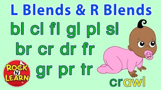 Phonics Songs  Beginning L Blends and R Blends  Rock N Learn [upl. by Gaidano345]