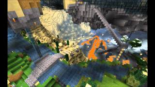 Mega Dome Over Terraformed Landscape in Minecraft HD [upl. by Pritchett]