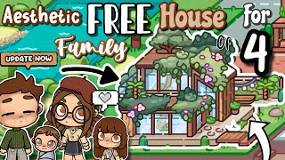 Aesthetic FREE NATURAL CHIC HOUSE MAKER Family of 4🧺AVATAR WORLD House Ideas NEW UPDATE House Design [upl. by Ignacia]