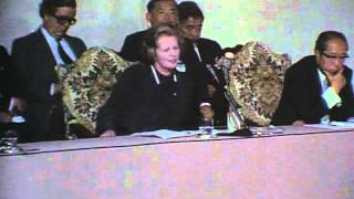 Margaret Thatcher Press Conference At G7 1980 [upl. by Airamasor]