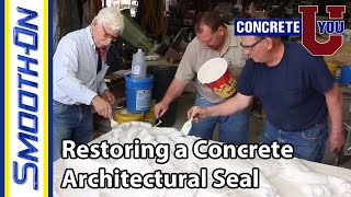 How To Make a Mold For Restoring a Concrete Architectural Seal [upl. by Ciaphus]