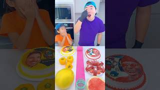 Yellow foods vs Red foods ice cream challenge🍨 amongus funny by Ethan Funny Family [upl. by Sillihp]