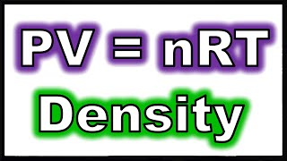 Applications of the Ideal Gas Law Density of a Gas [upl. by Leeann]