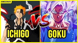 GOKU VS ICHIGO  BATALHA MORTAL  ANIMESENSATO [upl. by Sena]