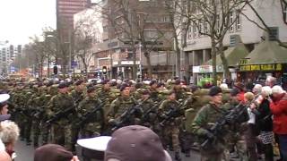 Defilé Korps Mariniers op de Coolsingel in Rotterdam ter ere 345 jarig bestaan [upl. by Naquin]