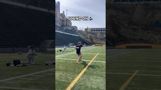 The football that FLIES 100 YARDS 👀 qb football [upl. by Kurth]