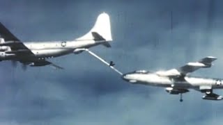 KC97 Stratofreighter Refuels B47 and B52  Boeing Classics [upl. by Yslehc]