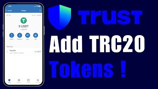 How to Add TRC20 Tokens to Trust Wallet  2024 [upl. by Eissel]