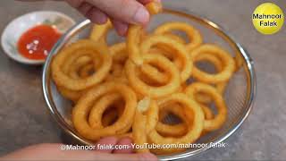 Potato rings homemadepotato rings snacks recipe [upl. by Vrablik]