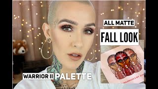 Full Face Fall Tutorial Ft Juvias Place Warrior II Palette [upl. by Arleyne]