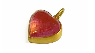 Master The Art Of Bezel Setting A Heart Shaped Cabochon Gemstone With This Tutorial [upl. by Stauffer]