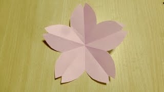 Comment faire Fleurs de cerisier Origami Lart de plier le papier [upl. by Mayes]