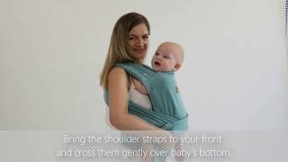 ISARA Quick Half Buckle carrier INSTRUCTIONS HOW TO ADJUST front carry back carry and hip carry [upl. by Klusek]