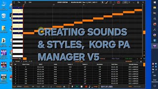 Korg pa Manager v5da korg pa1x uchun ritm va sound tayyorlash [upl. by Arramahs916]