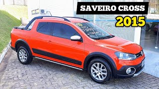 Saveiro Cross Cabine dupla 2015 na cor laranja bem completa [upl. by Howell400]