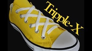 How to Triple X Lace shoes with Lace Anchors [upl. by Jeanie]