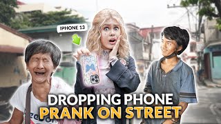 DROPPING MY PHONE ON THE STREET PRANK  IVANA ALAWI [upl. by Bust]